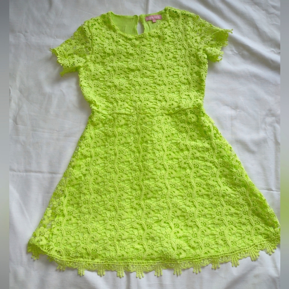 BCBG girls light green dress size 14
